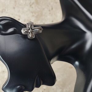 Silver Cross Earrings